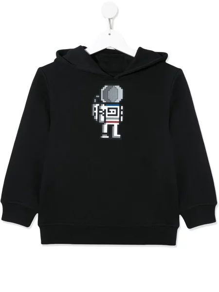 Bluza z kapturem dziecięca Mostly Heard Rarely Seen 8-bit szara