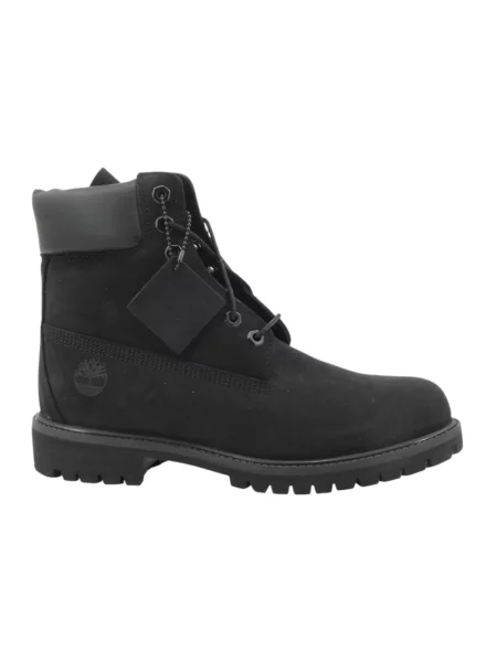 Botki Timberland sznurowane koronkowe wodoszczelne czarne