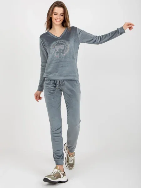 Sportski komplet Fashionhunters siva