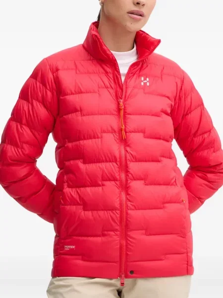 Geacă cu puf Haglöfs roșu