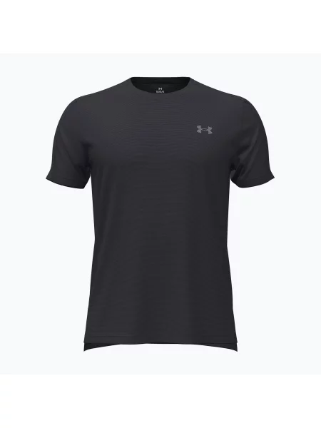 Tricou de alergare pentru bărbați Under Armour Velociti Reflect black/black/metallic silver negru