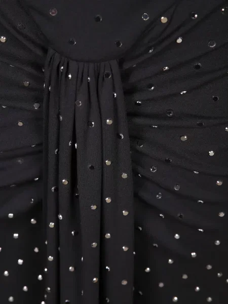 Rochie maxi Nissa cu volane negru