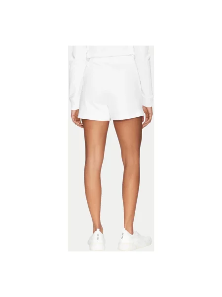 Guess Jeans szorty gładkie high waist biały