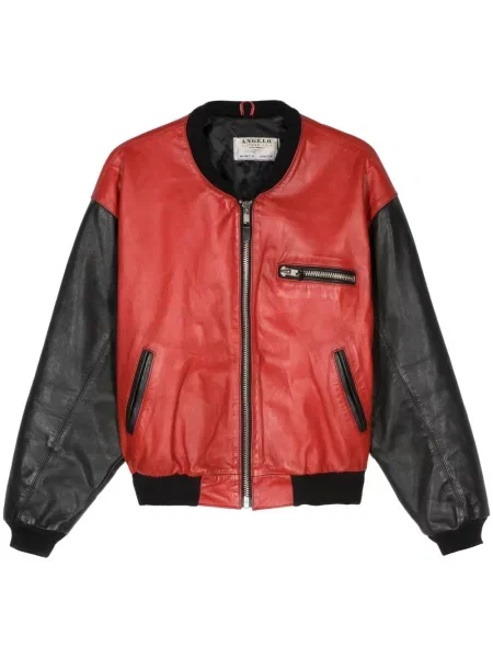 Retro kožená bunda A.n.g.e.l.o. Vintage Cult červená