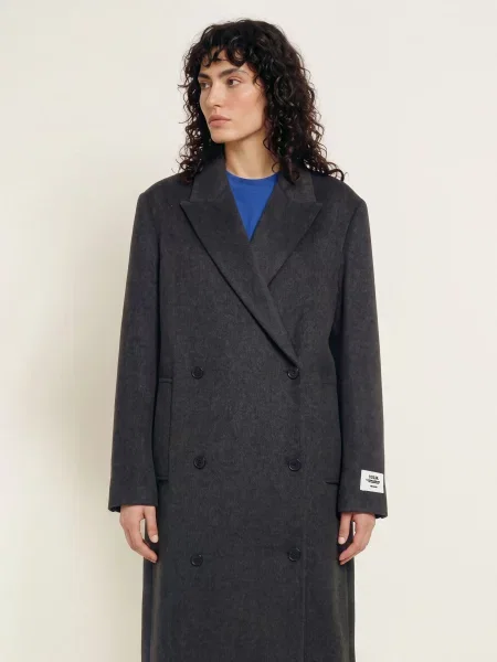 Karo Kauer Płaszcz Oversize grau