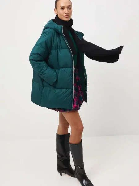 Medicine kurtka puchowa zimowa oversize zielony