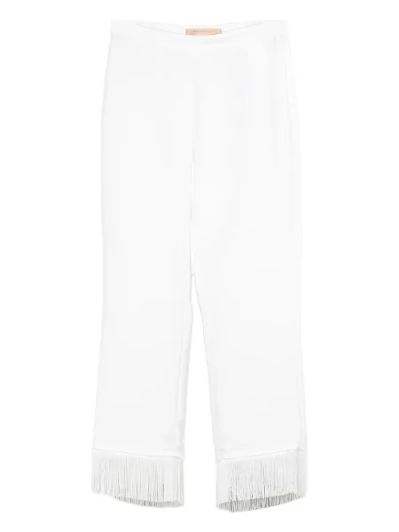 Pantaloni Pennyblack cu franjuri alb