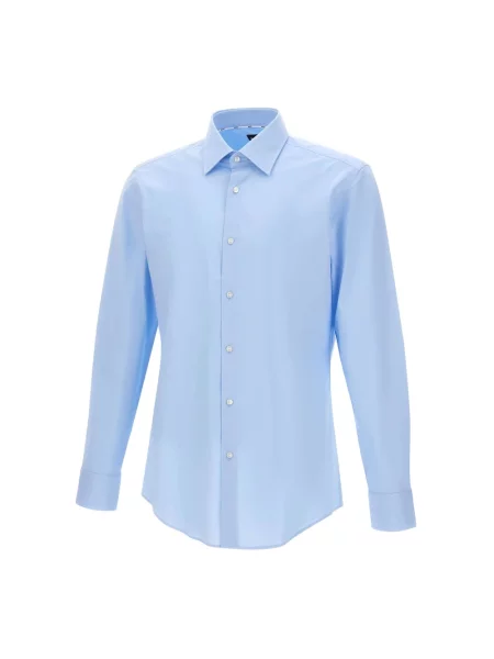 Boss Koszula Hank Slim Fit blau niebieska