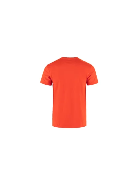 Тениска Fjallraven Logo T-shirt с принт оранжево