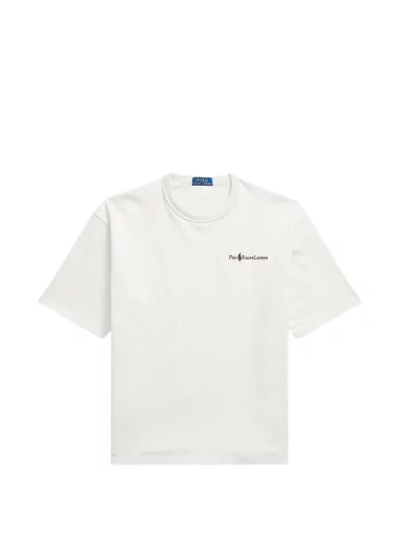 Плетени подрязан ръкавици Polo Ralph Lauren бродирани кафяво