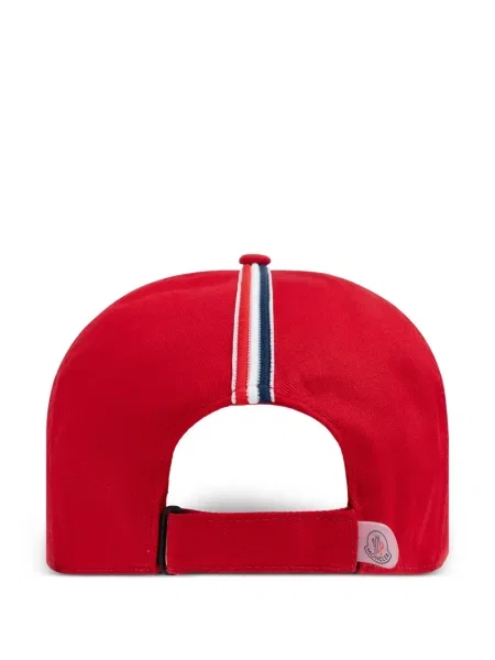 Czapka z daszkiem dziecięca Moncler Enfant czerwona