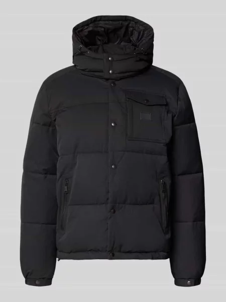 Kurtka o kroju regular fit z domieszką bawełny z efektem pikowania Scotch & Soda czarna
