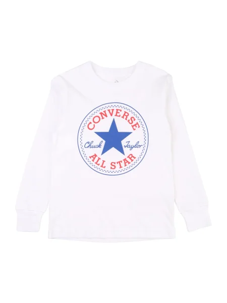 CONVERSE Tricou albastru / roșu alb