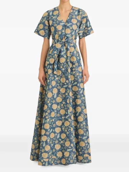 Rochie maxi Markarian cu imagine albastru