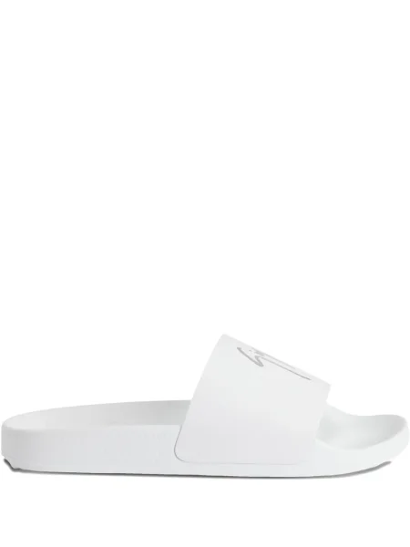 Sneakerși Giuseppe Zanotti din piele cu imagine alb