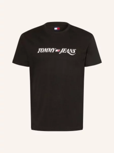 Tommy Jeans Tričko černá bílá