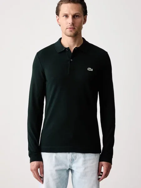 Tricou cu mânecă lungă Lacoste verde