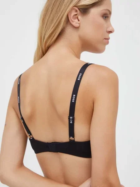 BOSS podprsenka s viskózou UNDERWIRE BRA CI čierna