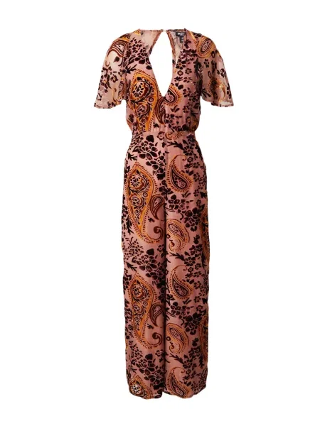 Nasty Gal Salopeta maro / mov mură / portocaliu roz