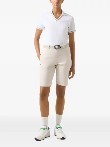 Gulerat tricou polo Bogner alb