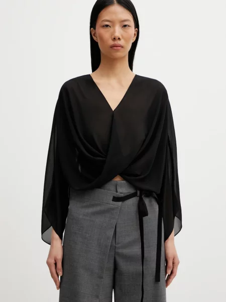 Maison Margiela bluză negru