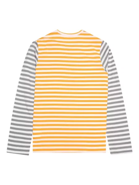 Csíkos hosszú póló Comme Des Garcons Play sárga