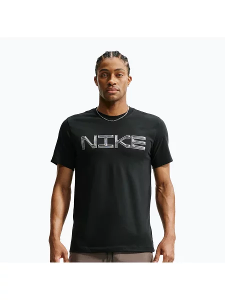 Tricou de antrenament bărbați Nike Dri-FIT Training T-Shirt black/white alb