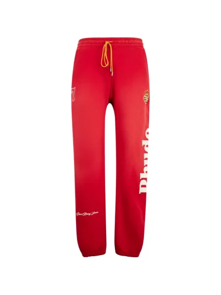 Pantaloni Rhude alergare roșu