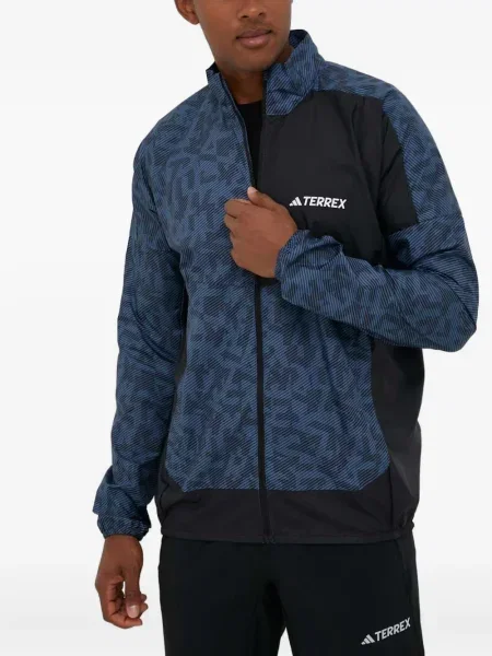 Sneakerși Adidas Terrex cu dungi plasă cu imagine negru