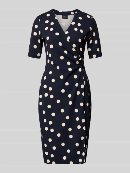 Taliowana sukienka midi w kopertowym stylu S.oliver Black Label