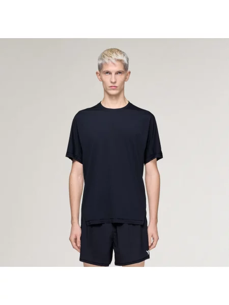 Koszulki Mężczyzna M T-shirt z luźnym krojem i okrągłym dekoltem czarny