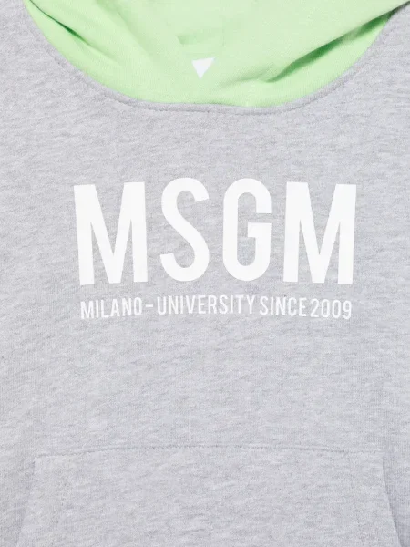 Bluza z kapturem dziecięca Msgm szara