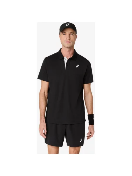 Koszulka polo ASICS Court z krótkim rękawem S czarny