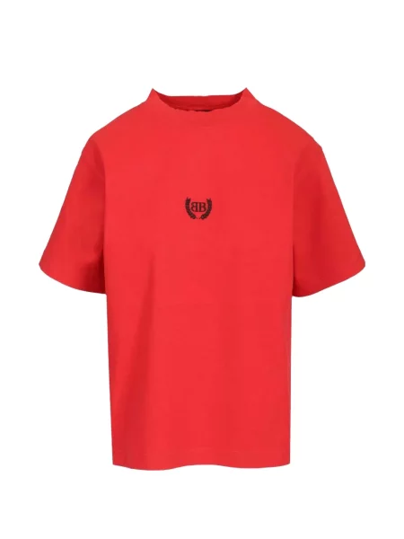 Scurt tricou Balenciaga clasic roșu