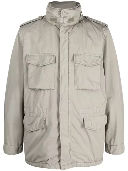 Палто Aspesi с качулка сиво