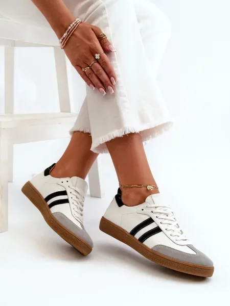 Usnjene superge Kesi bela