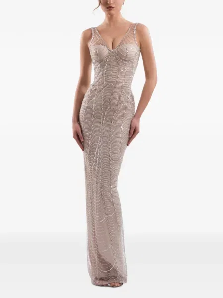 Rochie maxi Imroska cu paiete fără mâneci