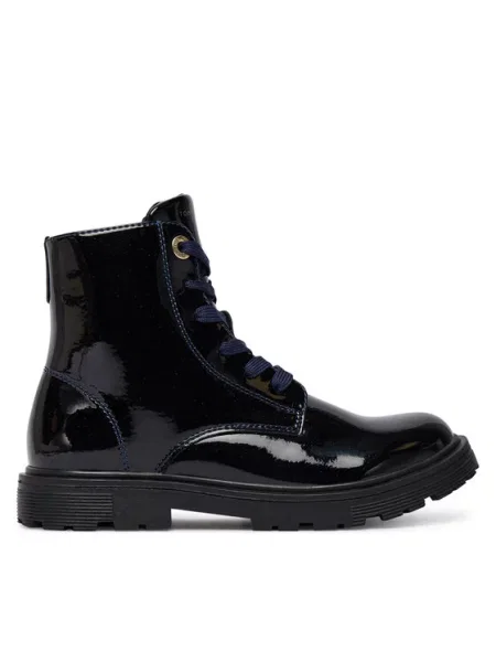 Tommy Hilfiger Gležnjarji Lace-Up Bootie S Mornarsko modra