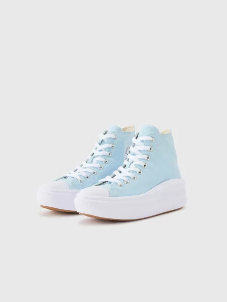 CONVERSE Členkové tenisky CHUCK TAYLOR ALL STAR MOVE svetlomodrá