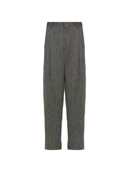 Pantaloni Dsquared2 cu model herringbone negru