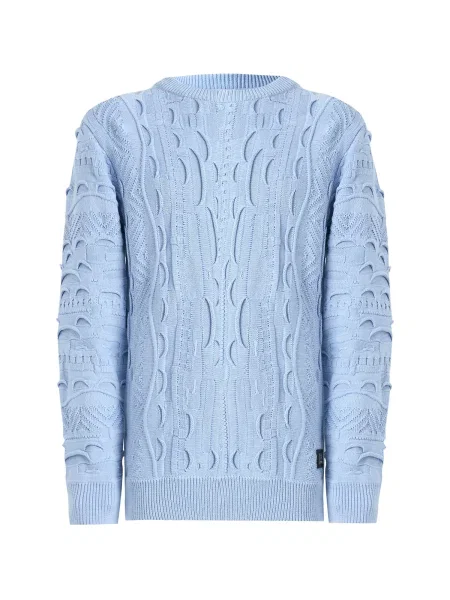 Carlo Colucci Pulover Esposini svetlo modra