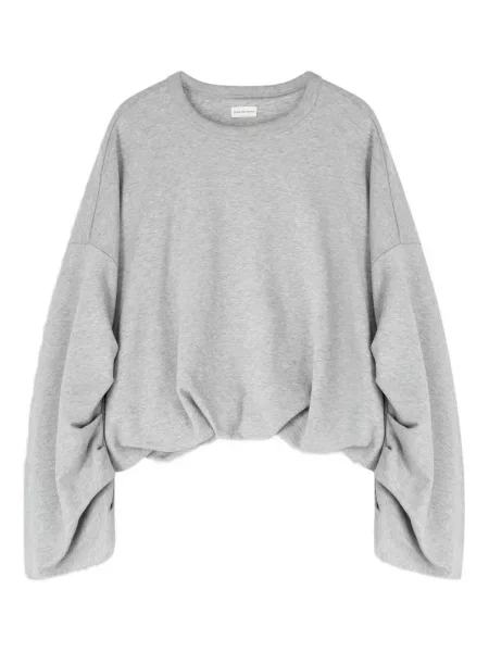 Bluza Dries Van Noten drapowana szara