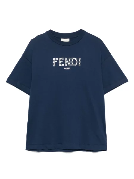 Koszulka dziecięca Fendi niebieska