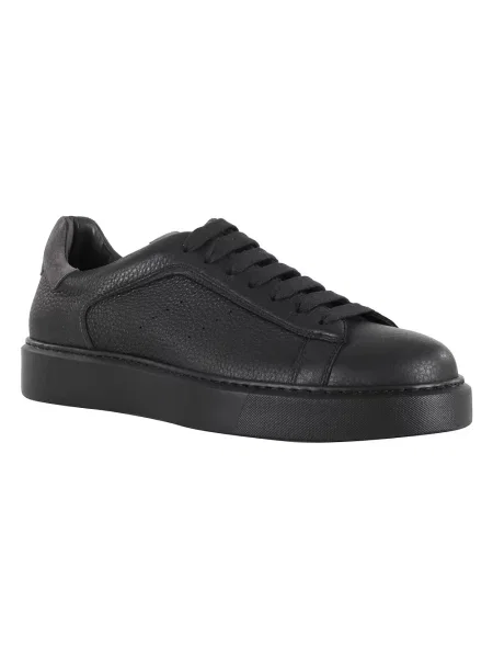 Sneakersy Doucal's skórzane czarne