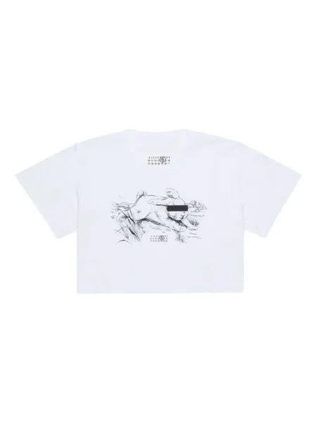 Marškinėliai Mm6 Maison Margiela balta