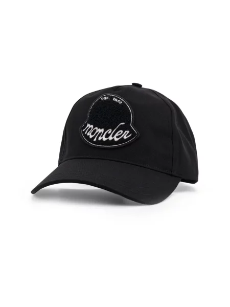 Czapka z daszkiem Moncler czarna