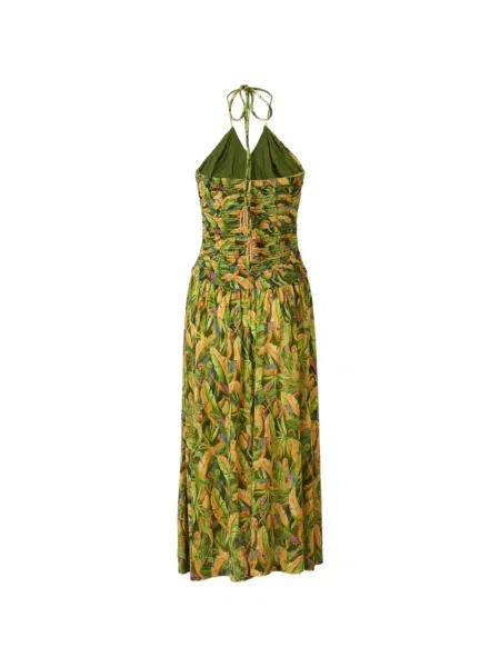 Rochie midi Farm Rio cu imagine verde