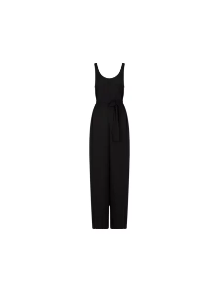 Sukienka Armani Exchange bez rękawów z paskiem czarna