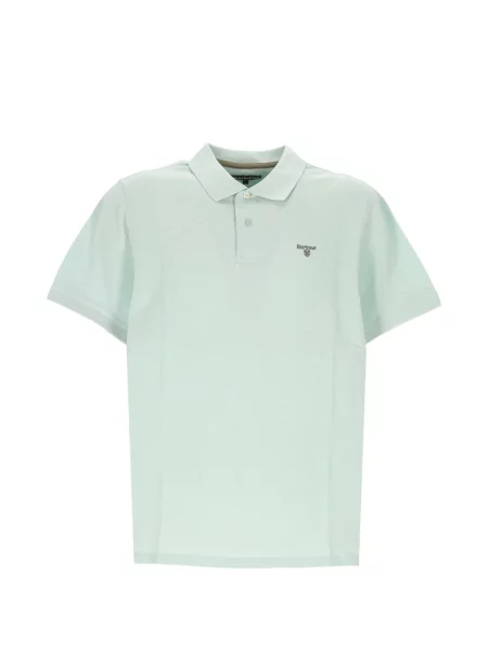 Tricou polo Barbour cu autograf albastru