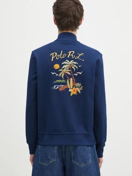 Длинный свитер Polo Ralph Lauren с длинным рукавом с аппликацией